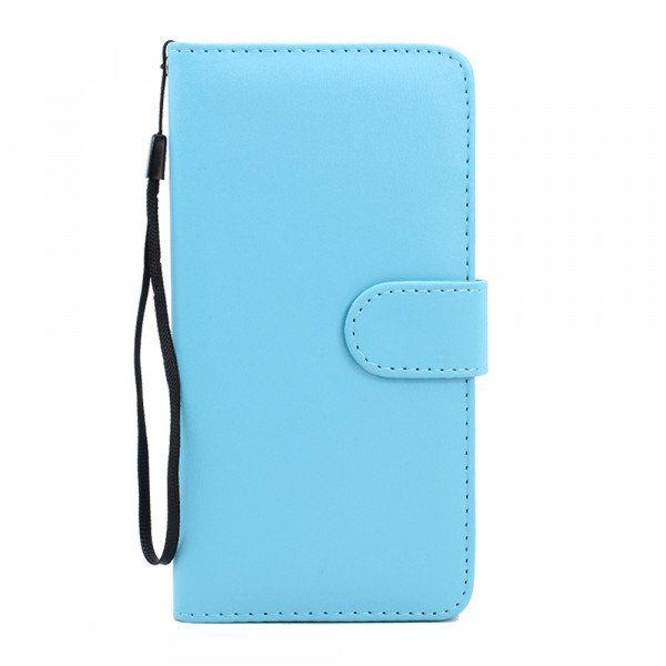 Wholesale Samsung Galaxy Note 5 Folio Flip Leather Wallet Case with Strap (Blue)